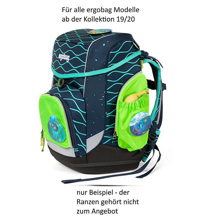 Ergobag Seitentaschen Zip-Set grün ab 2019/2020 Bild 2