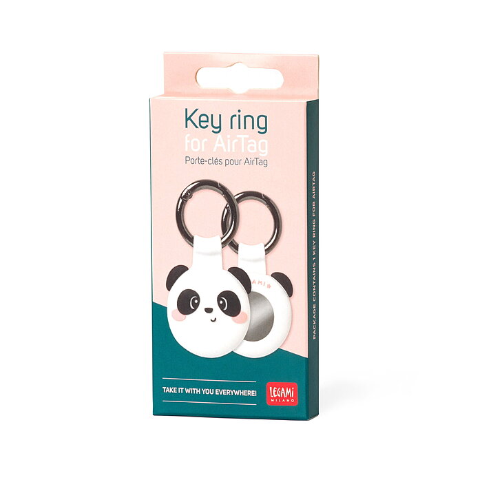Legami Key Ring for Airtag Panda