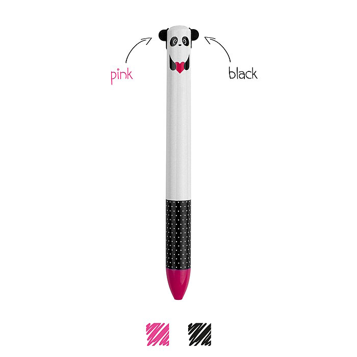 Legami zweifarbiger Kugelschreiber Panda