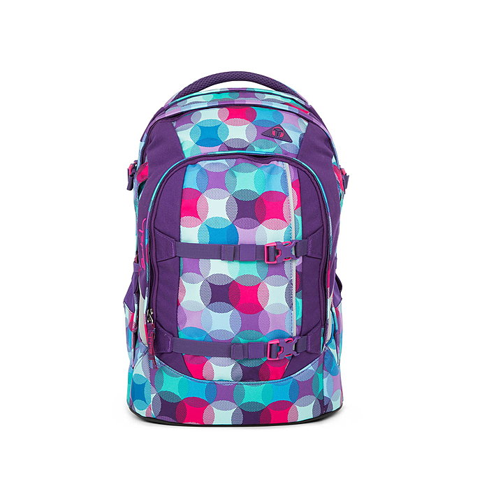 Satch Pack Schulrucksack Hurly Pearly, bunte Punkte
