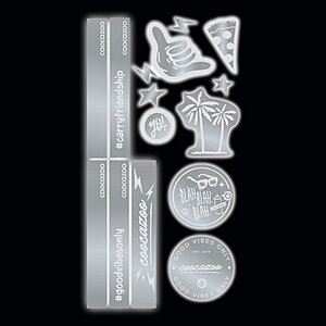Coocazoo Reflektierendes Sticker-Set Silver